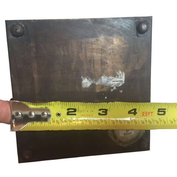 Pillar Candle Holder Copper Handmade Hammered Candle Holder 10in W Candle - Picture 4 of 7